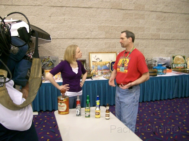 08.JPG - Alison interviews Rob Smits live at 6:50am.