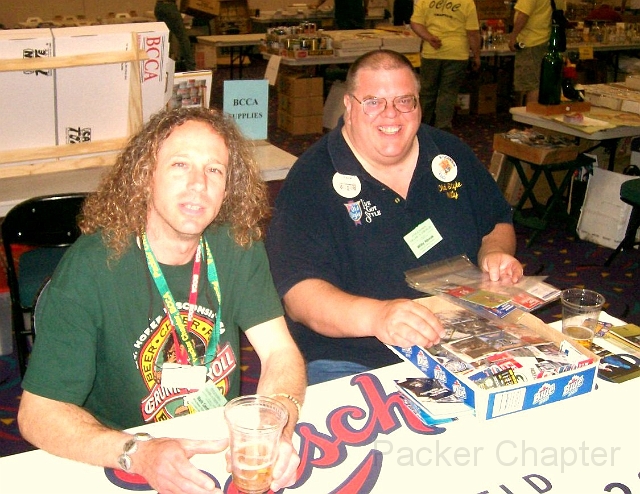 16.JPG - On the trade floor, that’s Mark “Blatz Boy” Sanders & “Old Style” Willy Novak.