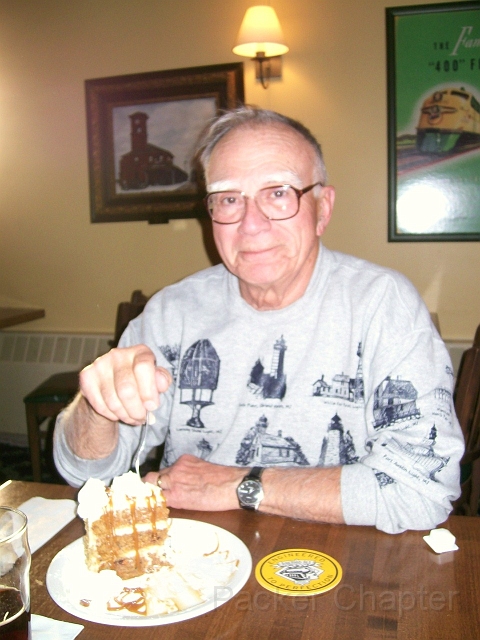 03.JPG - Joe Marconi working on his dessert at TBC Thursday night.